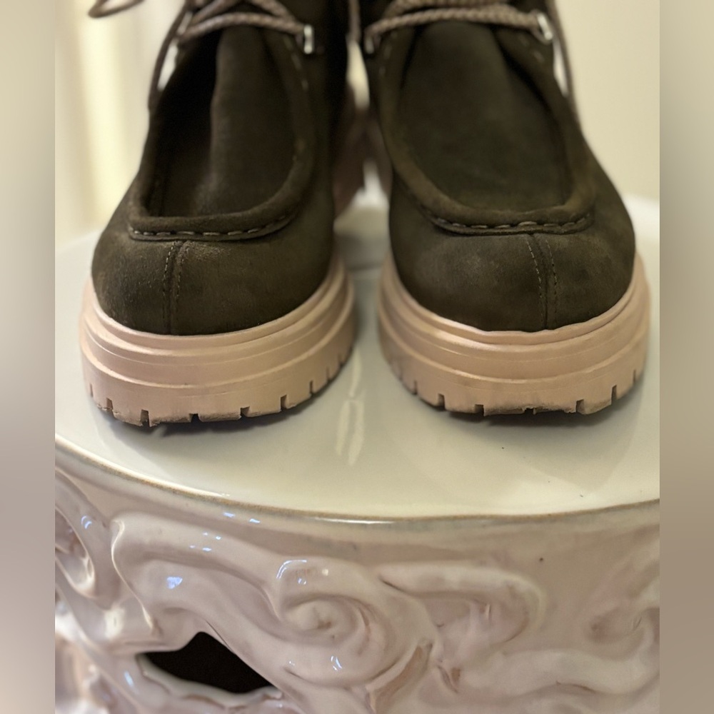 ANTHROPOLOGIE Pilcro Green Suede Boots, Sz 39. - Picture 12 of 15